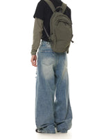 Loose Straight Leg Distressed Jeans Pants 4