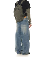 Loose Straight Leg Distressed Jeans Pants 5