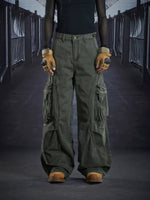 Loose Straight Leg Multi-Pocket Cargo Pants 3