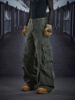Loose Straight Leg Multi-Pocket Cargo Pants 4
