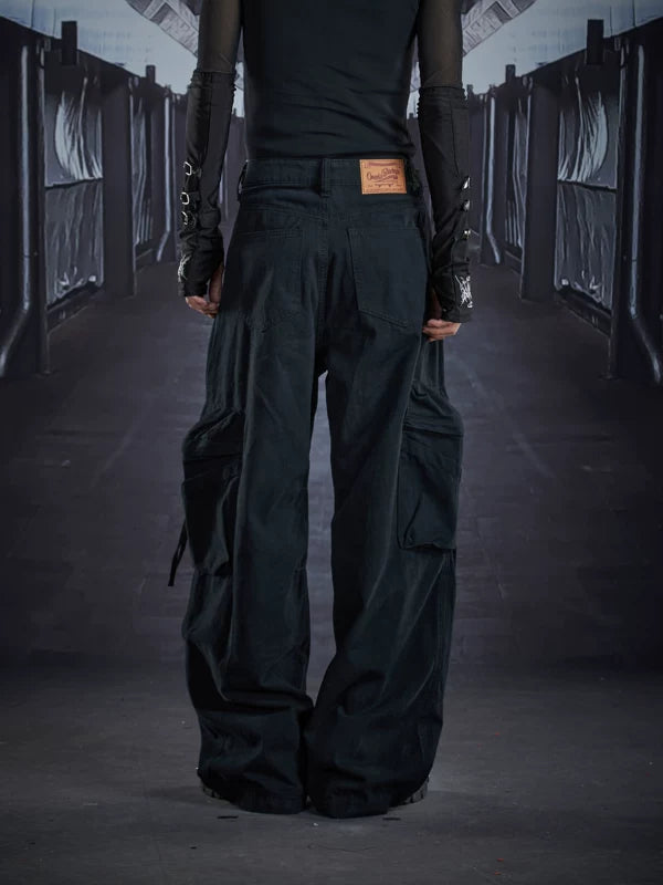 Loose Straight Leg Multi-Pocket Cargo Pants 5
