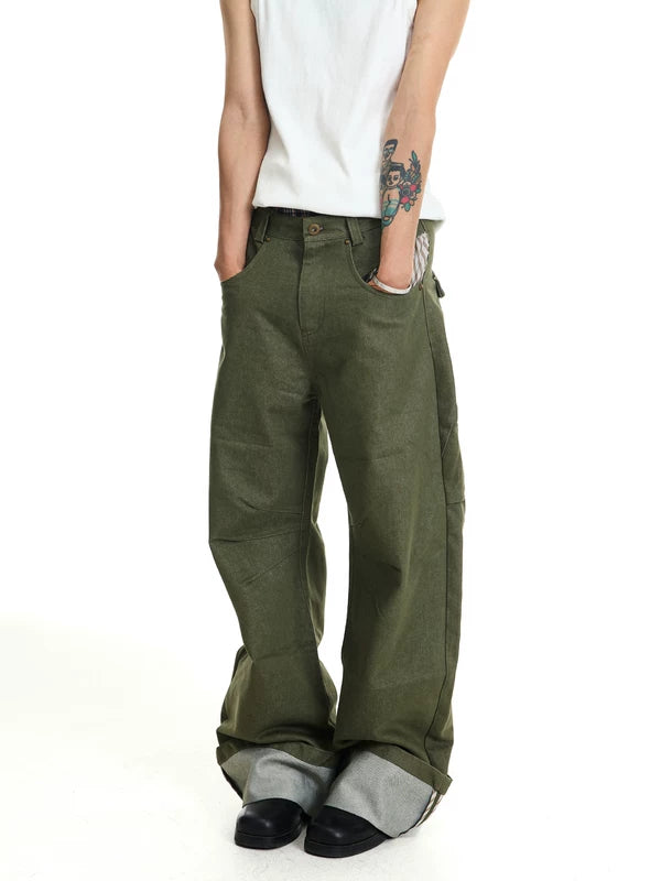 Loose Wide-Leg Cargo Pants 1