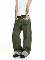 Loose Wide-Leg Cargo Pants 4