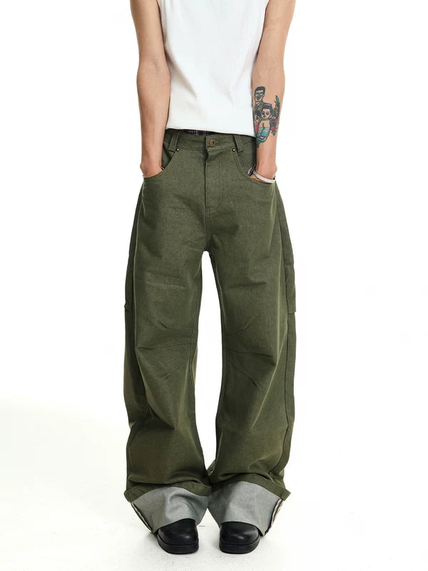 Loose Wide-Leg Cargo Pants 5