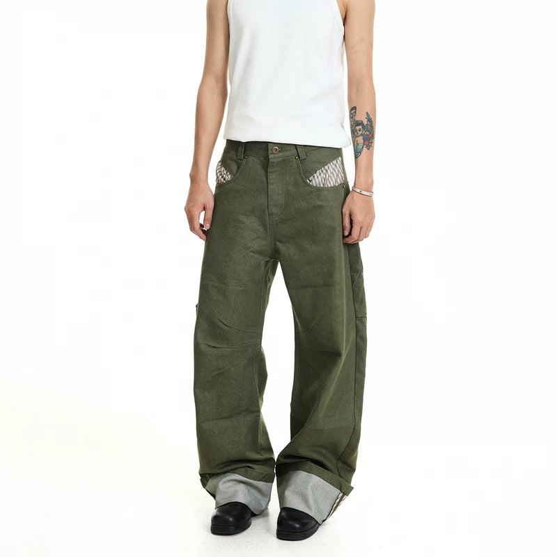 6242900867442,6242900867443,6242900867444,6242900867445,6242900867446, Loose Wide-Leg Cargo Pants
