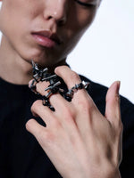 Mechanical Biopunk Finger Ring 3