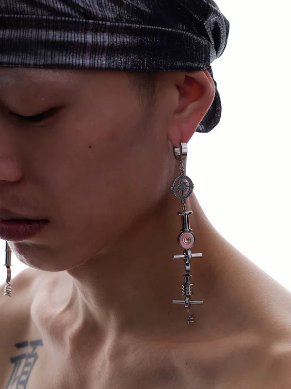 Mechanical Punk Dangle Earrings 2