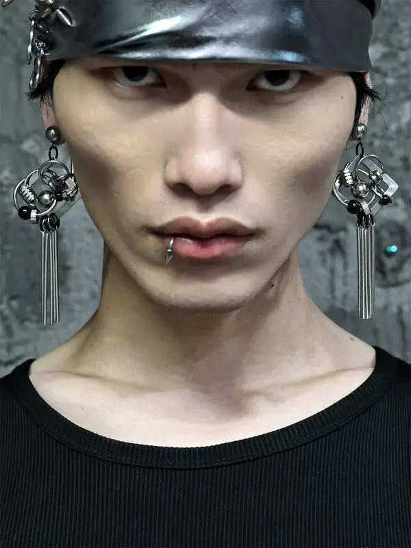Mechanical Punk Ear Clip Earrings 3