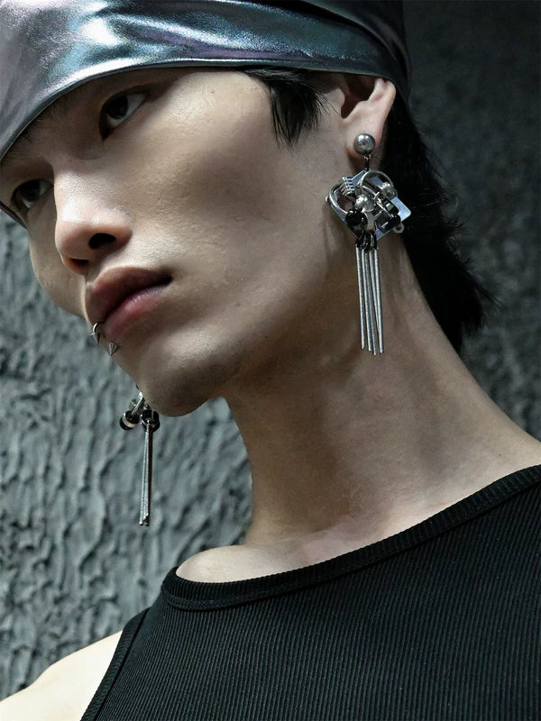 Mechanical Punk Ear Clip Earrings 4