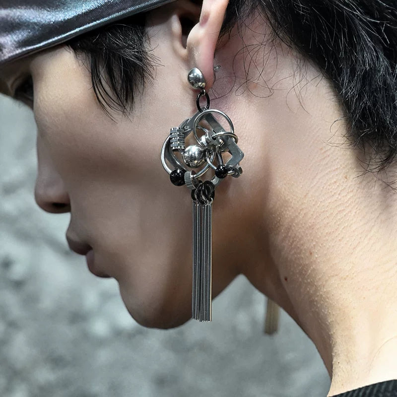 5643778860004, Mechanical Punk Ear Clip Earrings