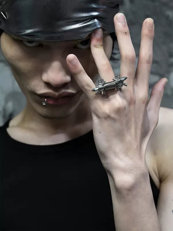 Mechanical Punk Finger Ring 1