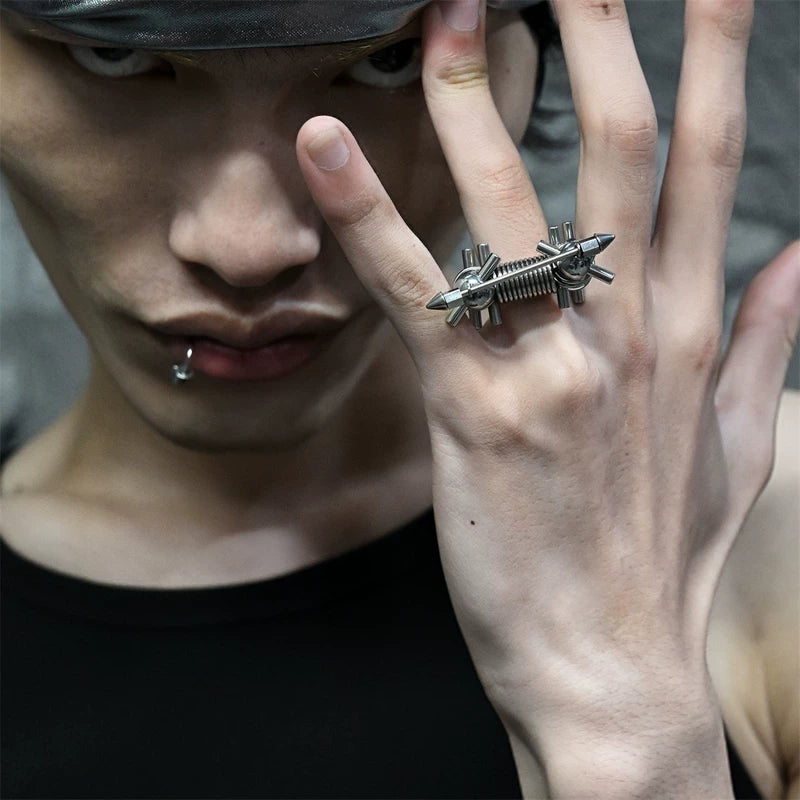 5810779783364, Mechanical Punk Finger Ring