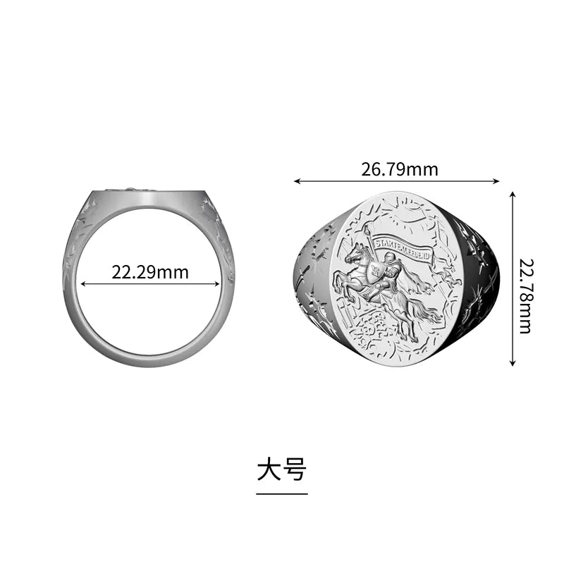 6051274512526, Medieval Knight Statement Ring