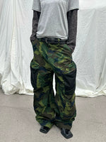 Mesh Pocket Wide-Leg Cargo Pants 1