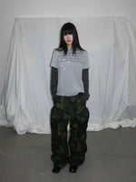 Mesh Pocket Wide-Leg Cargo Pants 5