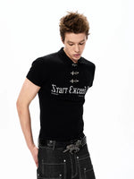 Metal Buckle Slim Fit Polo Shirt 3