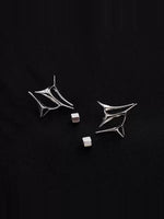 Metal Geometric Stud Earrings 4