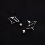 5622444872711, Metal Geometric Stud Earrings