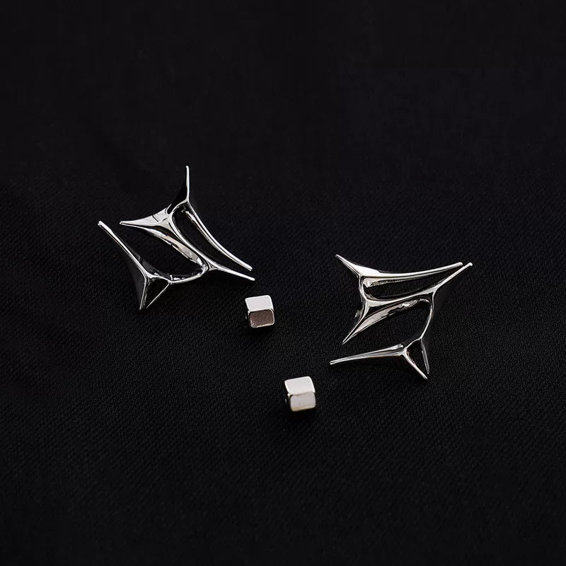 5622444872711, Metal Geometric Stud Earrings