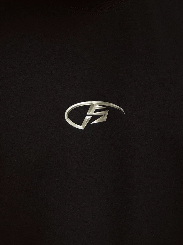 Metal Logo Cotton Short-Sleeve T-Shirt 3