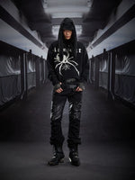Metal Patchwork Layered Flared Pants 5