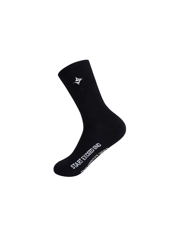 Mid-Calf Cotton Socks with Logo Embroidery 2