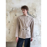 Minimalist Asymmetric Button Blazer Jacket 2