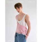 Minimalist Asymmetrical Layered Tank Vest 1