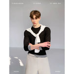 Minimalist Faux Two-Piece Long-Sleeve T-Shirt 1