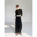 Minimalist Faux Two-Piece Long-Sleeve T-Shirt 4