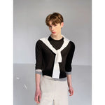 Minimalist Faux Two-Piece Long-Sleeve T-Shirt 5