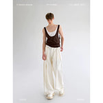 Minimalist Layered Colorblock Tank Vest 1