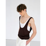 Minimalist Layered Colorblock Tank Vest 2