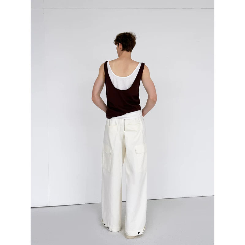 Minimalist Layered Colorblock Tank Vest 5