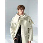 Minimalist Long Coat with Shawl Collar 2