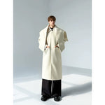 Minimalist Long Coat with Shawl Collar 4