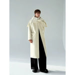 Minimalist Long Coat with Shawl Collar 5