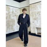Minimalist Long-Sleeve Shirt with Tie Detail 3