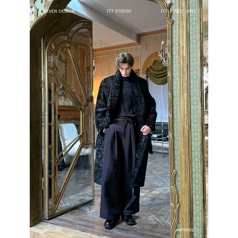 Minimalist Plush Long Trench Coat 1