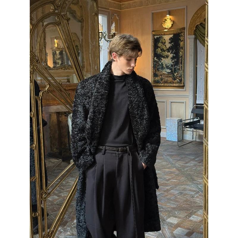 Minimalist Plush Long Trench Coat 3