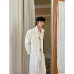 Minimalist Suit Jacket and Straight-Leg Pants Set 3