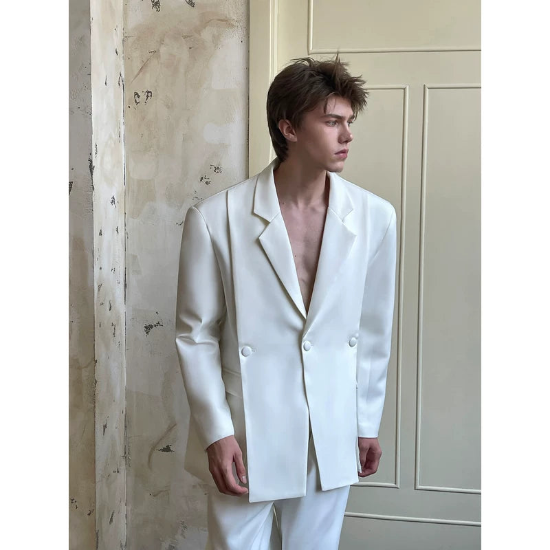 Minimalist Tailored Suit Jacket and Pants Set 3