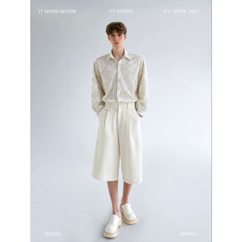 Minimalist Wide Leg Casual Shorts Pants 1