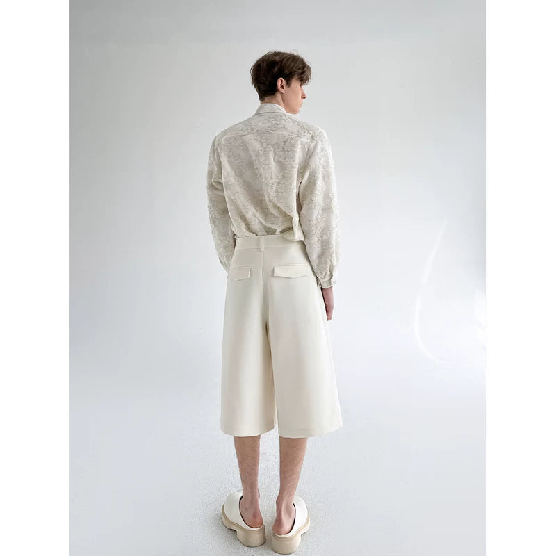 Minimalist Wide Leg Casual Shorts Pants 2