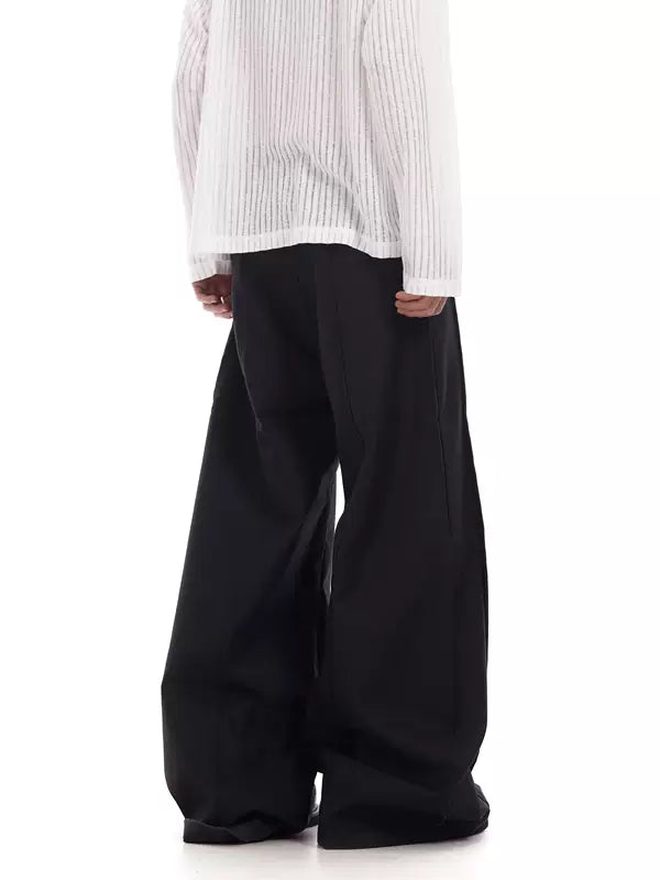 Minimalist Wide-Leg Floor-Length Casual Pants 3