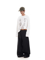 Minimalist Wide-Leg Floor-Length Casual Pants 4