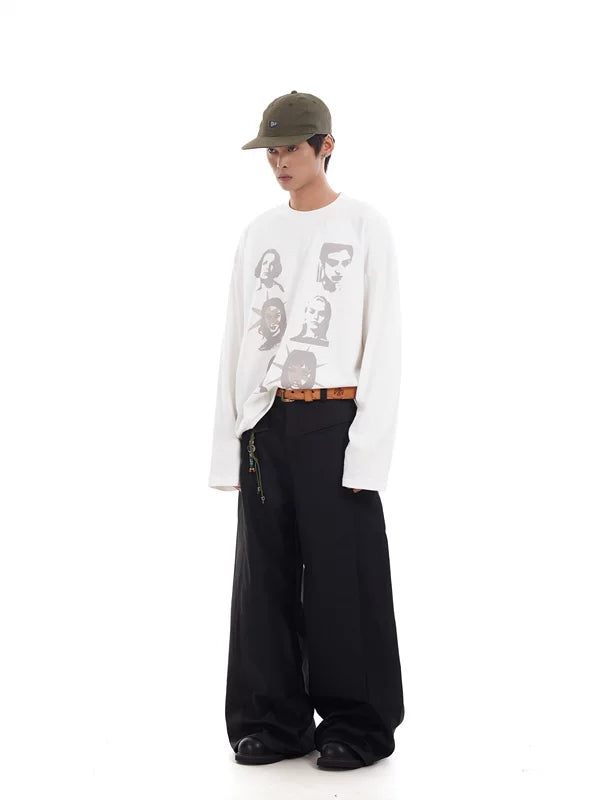 Minimalist Wide-Leg Floor-Length Casual Pants 4