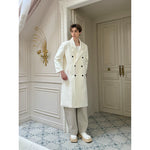 Minimalist Wool Double-Breasted Lapel Coat 5