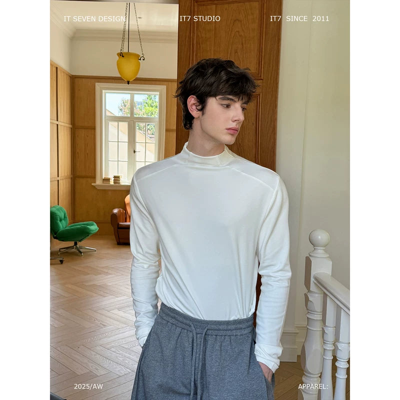 Mock Neck Long Sleeve Base Layer Shirt 1