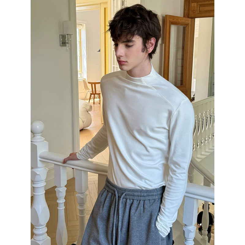 Mock Neck Long Sleeve Base Layer Shirt 4